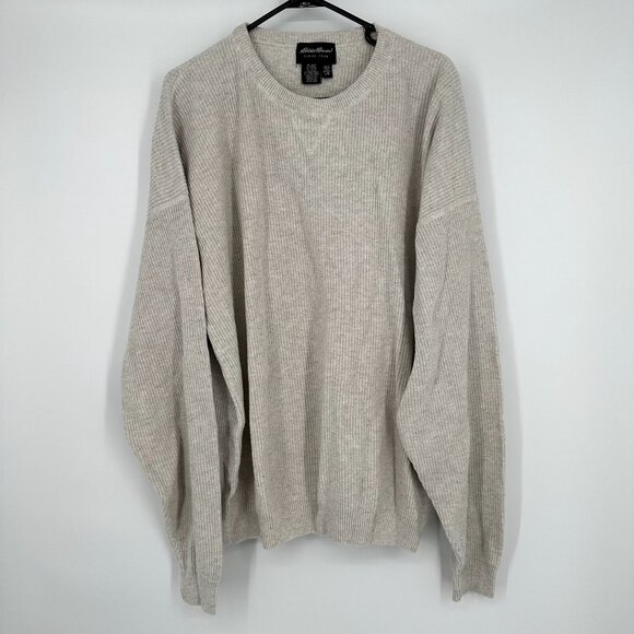 Eddie‎ Bauer Vintage Men's Cream Sweater Size Large - Picture 3 of 4
